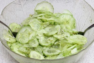 5 easy salad recipes German cucumber salad