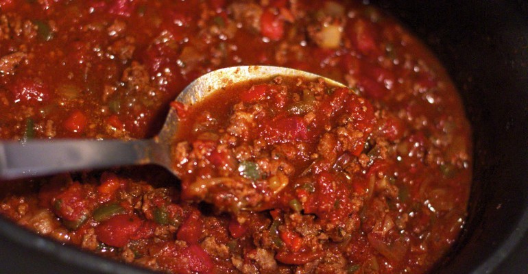 Chunky Crock Pot Chili - Perfect On A 