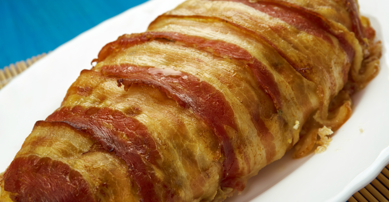 bacon wrapped chicken meatloaf