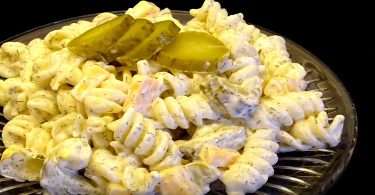 dill pickle pasta salad